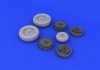 Eduard 632076 Mirage IIIc wheels ITALERI 1/32